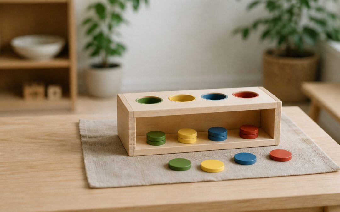 La boîte de tri Montessori accompagne les premiers classements