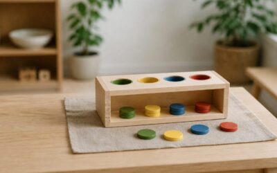La boîte de tri Montessori accompagne les premiers classements