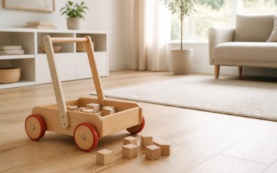 Le chariot de marche en bois devient utile au bon moment