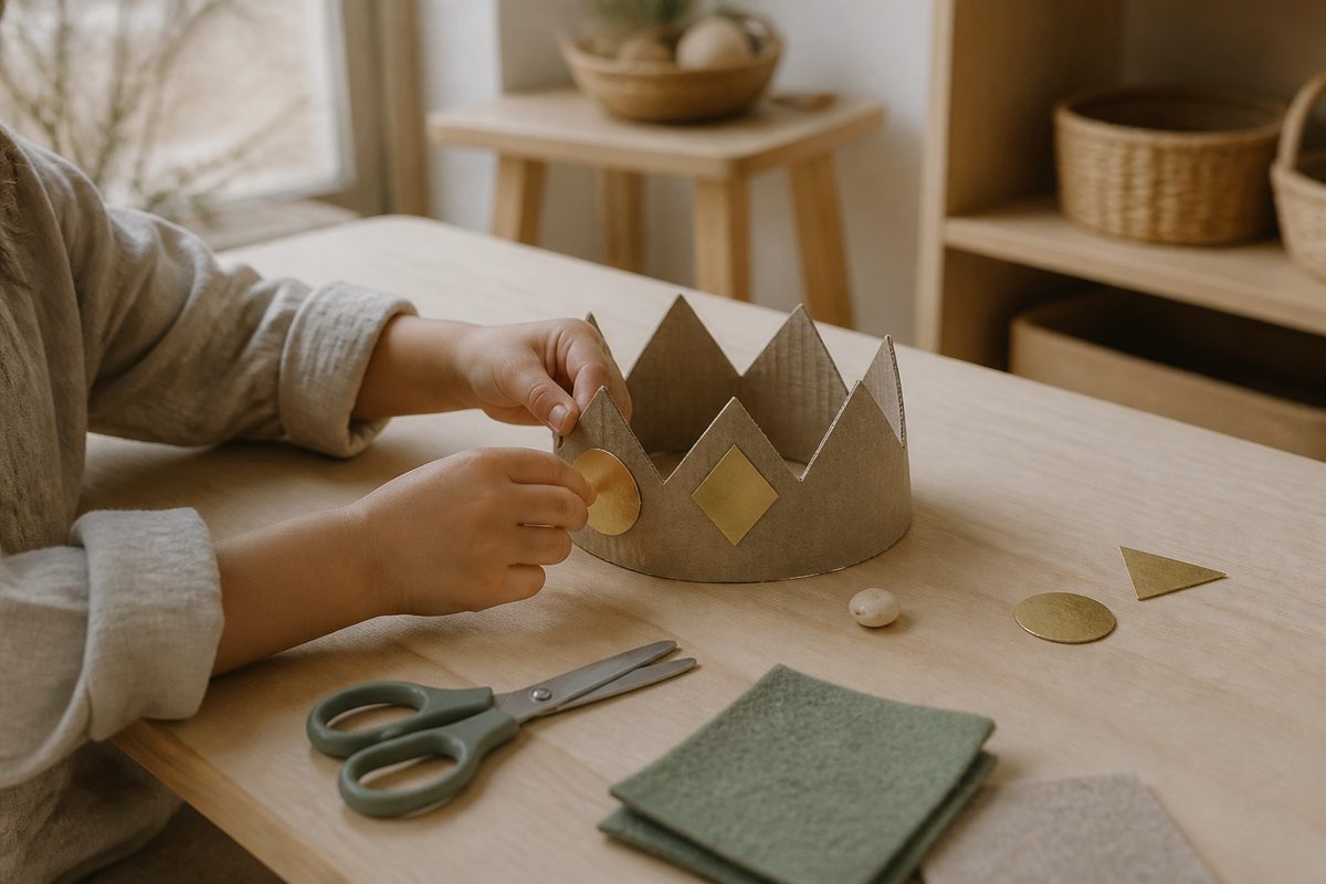 Fabriquer une couronne des rois avec votre enfant Fabriquer une couronne des rois avec votre enfant