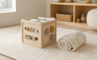 Le cube d’éveil bébé accompagne les premiers gestes et découvertes